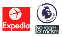 Premier League Badge&no room for racism&Expedia